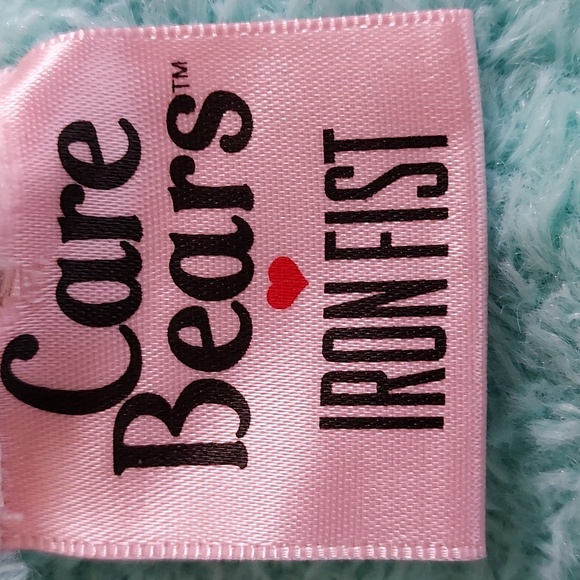 NWT Iron Fist x Care Bears Wish Bear Teal Blue Soft Fuzzy Sweater Size XL - Picture 7 of 8